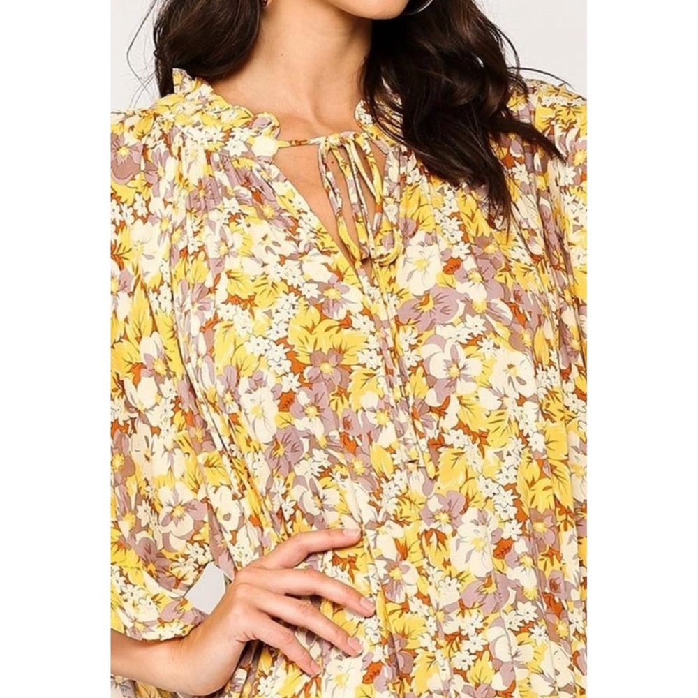 GiGio by Umgee Petal Party Maxi, Honey Yellow size Medium - Picture 4 of 10